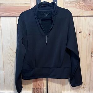 Athleta Women’s Size M Altitude Polartec Half Zip Pullover Sweater Black Sporty